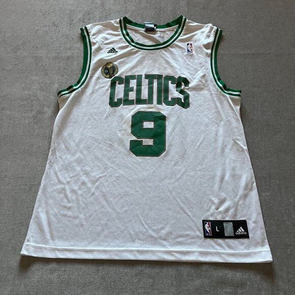Adidas Boston Celtics Rajon Rondo Jersey Men Large White Green NBA Championship - Picture 2 of 11
